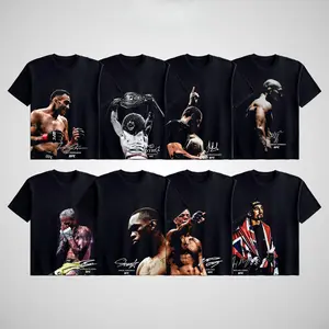 UFC Men's Short-Sleeve Fighters Collection T-Shirt, MMA Fan Champions Sports Shirt, Unisex Soft Cotton Streetwear Tee, Vintage Casual Style For UFC Fan, Fashion Short Sleeve Menswear Crewneck Top