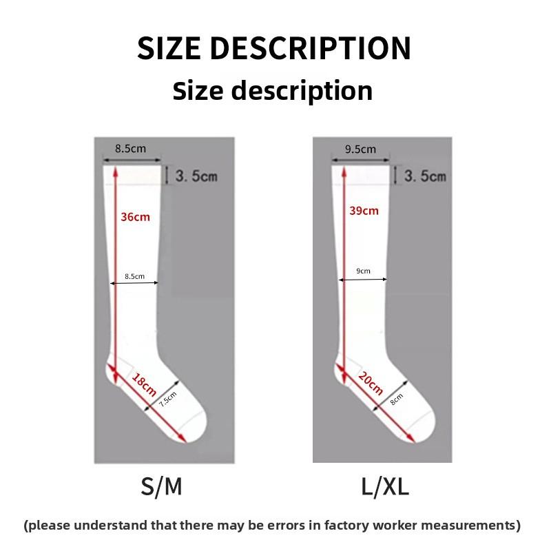 MhzyCaus 6 Pairs Compression Socks for Men and Women Calf Length Made for Sports Work Travel with Breathable Quick Dry Anti Odor Fabric for Daily Comfort