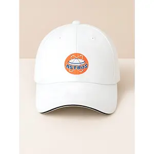- Classic Sandwich Baseball Cap For Men And Women Fashionable Adjustable Hat With Retro Design   - Astros Logo Print Featuring O-1
