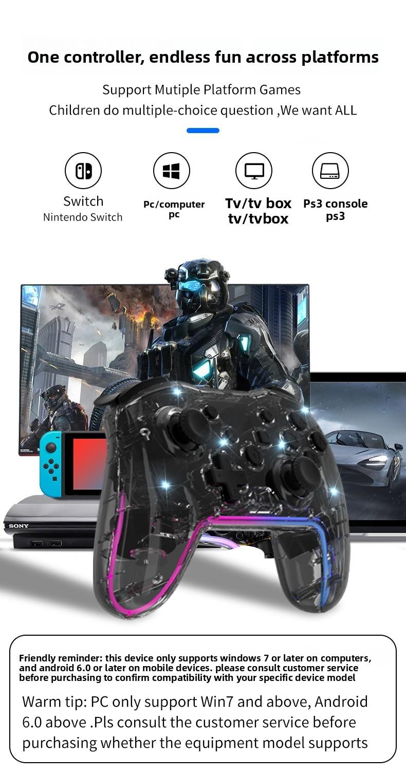 Wireless Bluetooth Dual Controller for Switch PC Steam Android iOS Gamepad