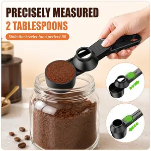 This coffee measuring scoop is designed to hold approximately 2 tablespoons / 30 mL, helping you measure the right amount of coffee grounds every time for a more consistent brew.