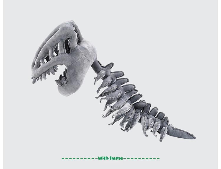 Popular toys on social media: Chinese Dinosaur Park dinosaur skeleton headgear cosplay plush toy for children