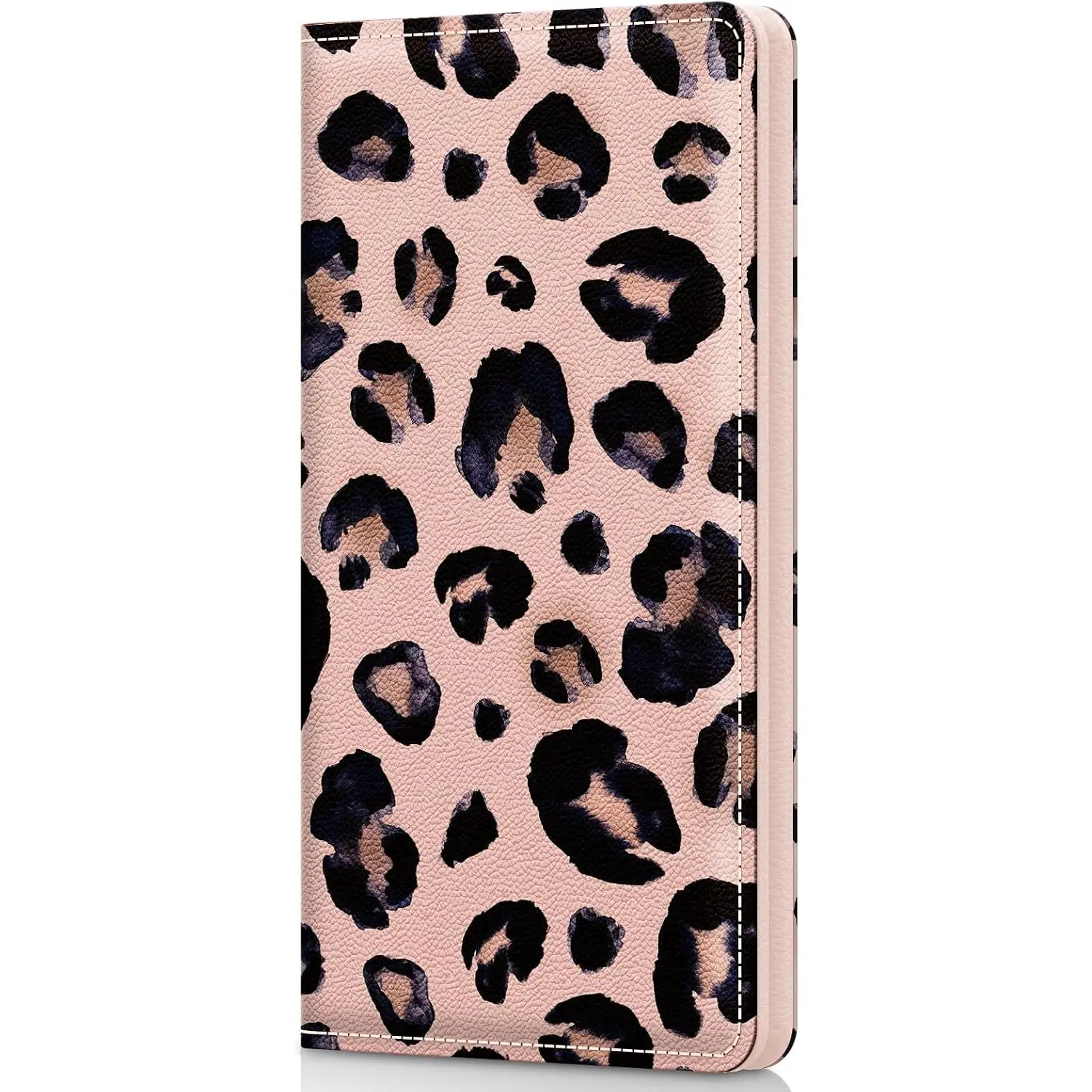 Checkbook Cover for Personal Checkbook,Patterned Pu Leather check book covers for women and men,with Pen Holder & Built-in Clear Plastic Divider for Duplicate Checks