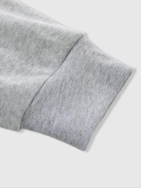 Fleece Lined Hooded Long Sleeve Half Zip Men's Sweatshirt, Casual Winter Wear, Thick Fabric with Border Print for Comfort