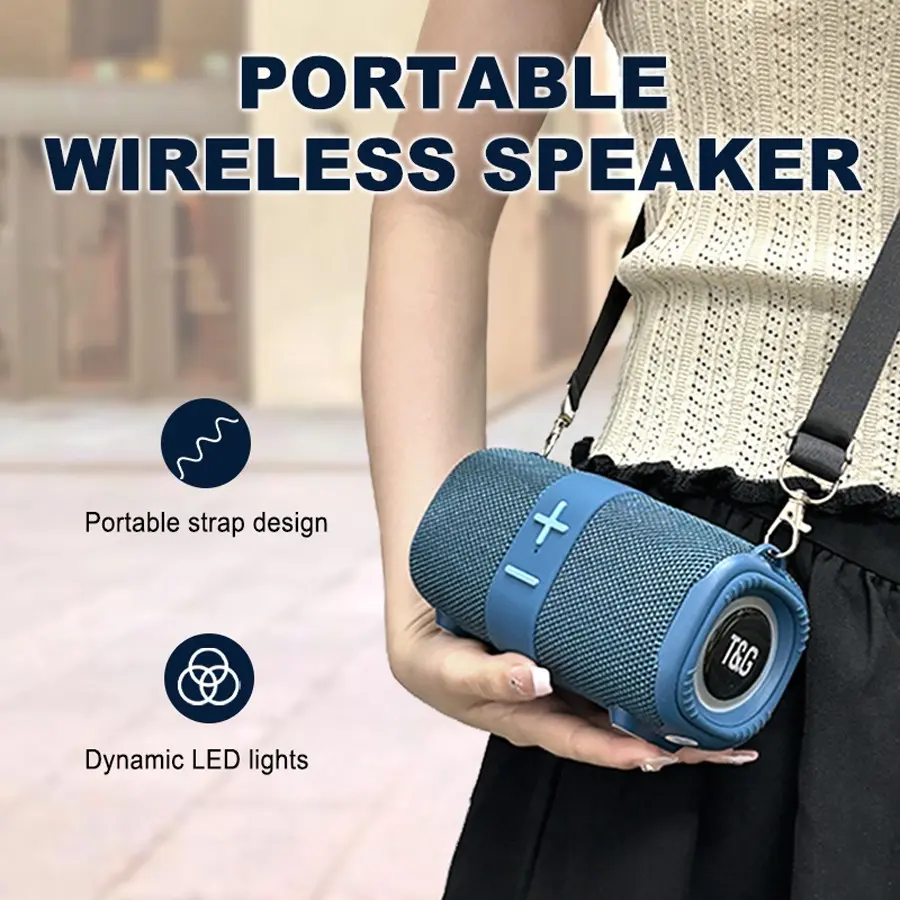 Portable Wireless Subwoofer Bluetooth Speaker Radio FM Powerful Computer TWS Caixa De Som Woofers Sound Box Music PC Bass colorful light LED Lamp Audio Computer PC TV Outdoor TF Card Slot MP3 AUX USB Call handsfree Bocina Blootooth Column Acoustics Drum