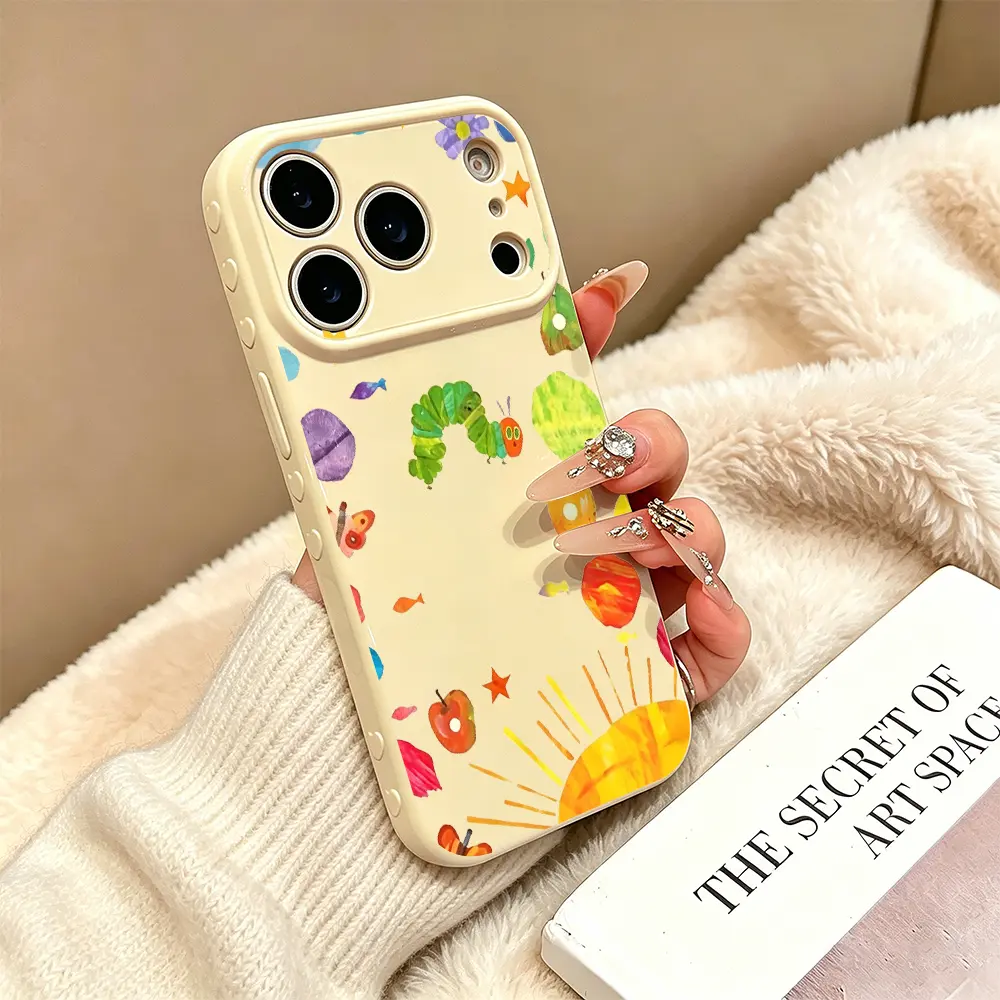 Very Hungry Caterpillar Phone Case Cover, Compatible with iPhone 17 16 15 14 13 12 11 Pro Max Plus & Samsung Galaxy S26 S25 S24 S23 Ultra, Clear Tpu Material, Flexible & Durable Design