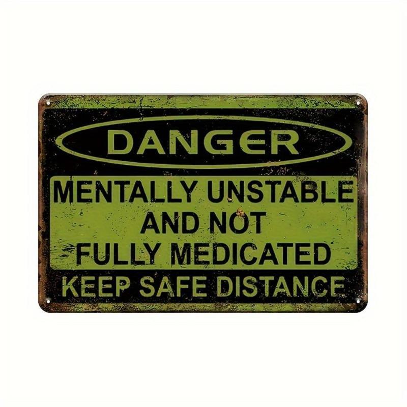 Retro letter patterned metal plaque, interesting quotes, waterproof and durable logo, home living room and bedroom mural decoration, home decoration products, decorative plaques, home office decoration