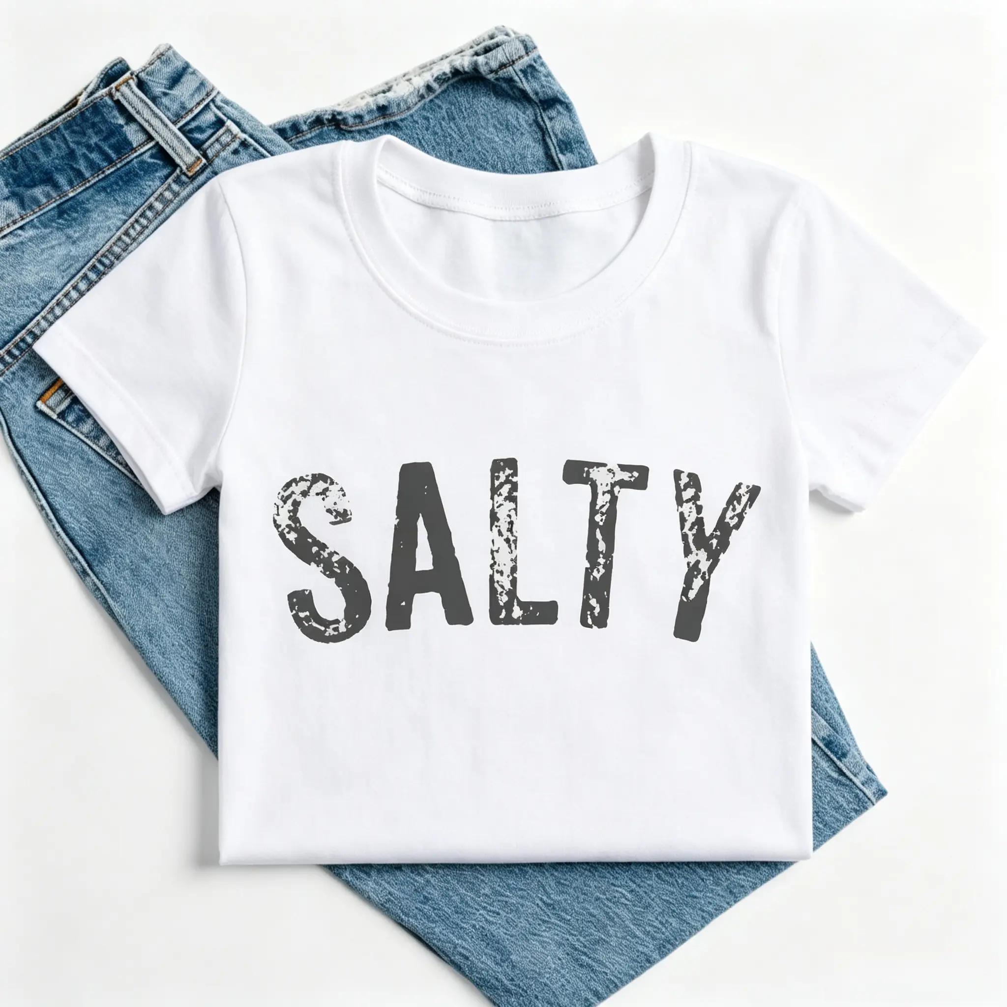 Salty Retro Summer Beach Crewneck Sweatshirt, Aesthetic Coastal Vacation Pullover, Cozy Women Favorite Graphic Sweater, Crewneck Top
