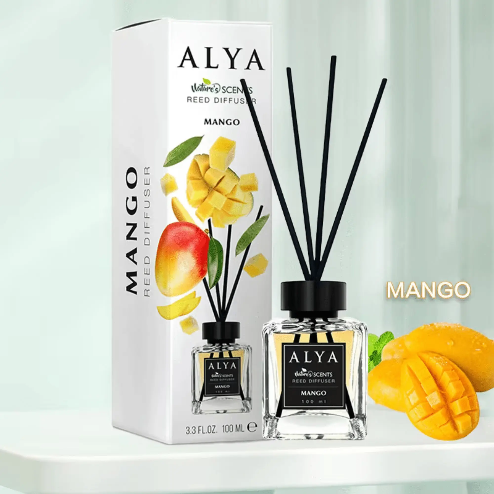 Reed Diffuser Nature Scents 3.3oz Home Fragrance Diffuser With Reed Sticks Multi Scent Options