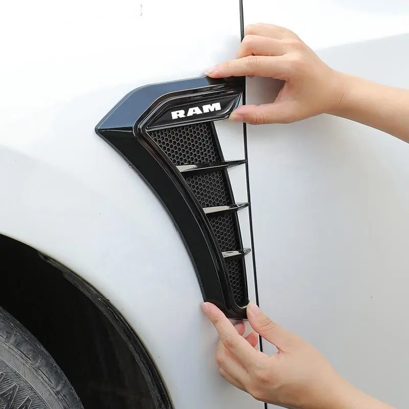 2pcs Carbon Fibre Car Side Wing Fender Decals, Durable Truck Decal, Decals for Trucks, Stylish Vehicle Decoration, Automotive Accessories for Dodge RAM