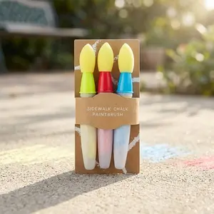 🎨 The "Screen-Free" Summer Hack ｜ Aesthetic Sidewalk Chalk Paintbrushes [Endless Outdoor Fun, Zero Mess]