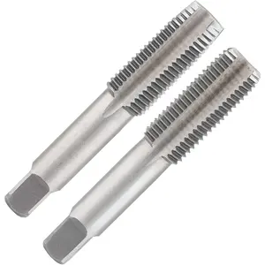 2Pcs M18x1.5 Metric Right Hand Thread HSS Tap Tapping Tool, Includes Taper & Plug Tap