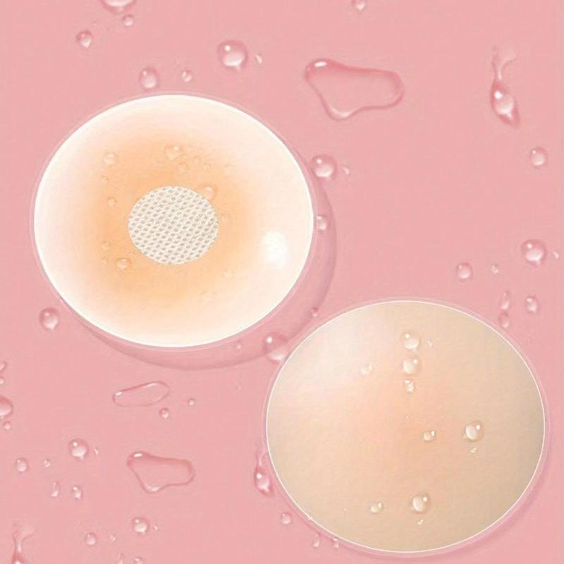 5 Pairs of Reusable Silicone Nipple Covers, Soft Women's Strapless Bra Petals, Lift and Support Breast Adhesive Pasties for All Occasions