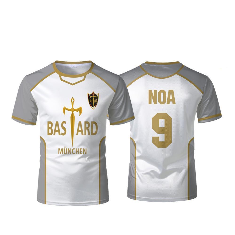 Blue Lock Bastard München Jersey Japanese Anime Kaiser Isagi Cosplay Unisex Football T-shirt Sports Casual Breathable Kid's Tops Blue Lock Bastard München Jersey Japanese Anime Kaiser Isagi Cosplay Unisex Football T-shirt Sports Casual Breathable Kid's Tops