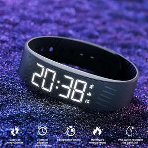 smart watch 2026 Vibrating Alarm Wristband Waterproof Silent Wrist Shock Bands with Step Counter Pedometer for Heavy Sleepers