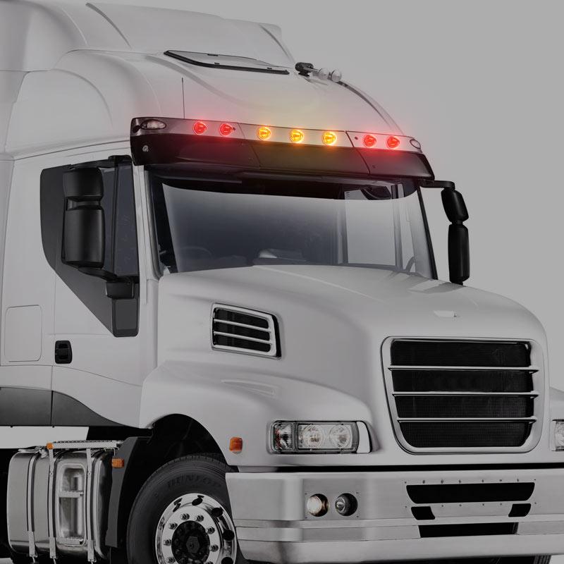 2PCS LED Watermelon Lights Truck Car Side Marker Light pick up Truck Clearance Lamp Turn Signal Indicator Lamp for Lorry Trailer