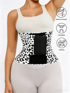1 Count  Leopard Print Shapewear Belts With Triple Wrap, Fajas, Waist Cincher Trimmer Ab Belt, Waist Trainer, Tummy Control Shaper Design Waist Cincher for Everyone, Tight-Fitting Sports Girdle, Comforty Sexy Corset, Suitable For Various Occasions