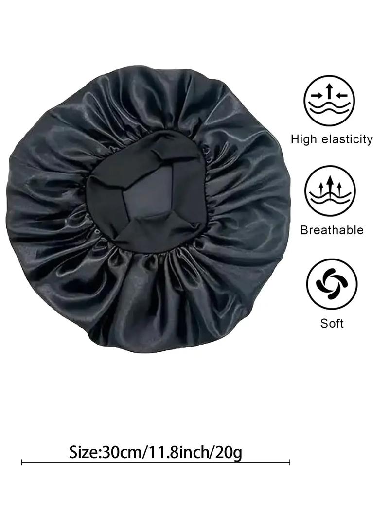 Women's Elegant Plain Color Elastic Hair Bonnets for Gift, Summer Outfits 2025 Trendy Soft Comfy Haircare Sleeping Bonnets for Preserving Hairstyle, Lightweight Chic Accessories for Daily Use