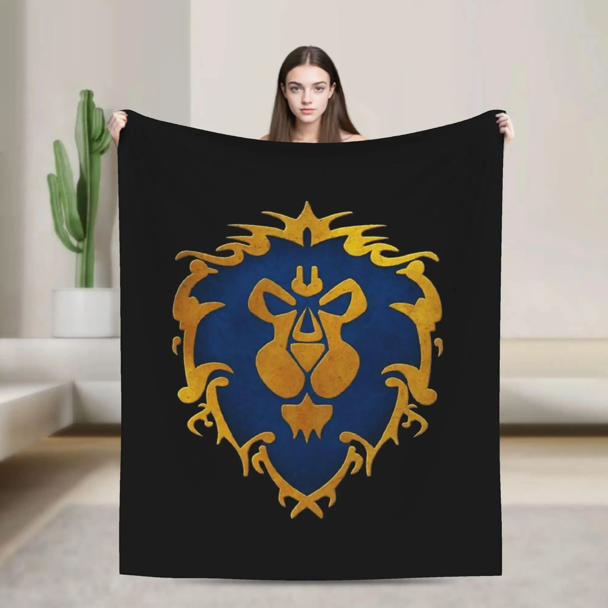 World of Warcraft Flannel Blanket – Cozy Throw for Home Office, Gaming Nights, Couch and Weekend Relaxation