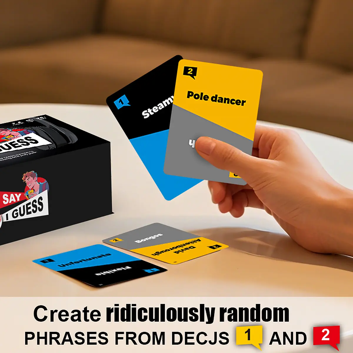 Funny Lip Reading Challenge Board Game with Noise Cancelling Headphones, Random Phrase Cards, Adult Friends Party Interactive Game, Suitable for 18+