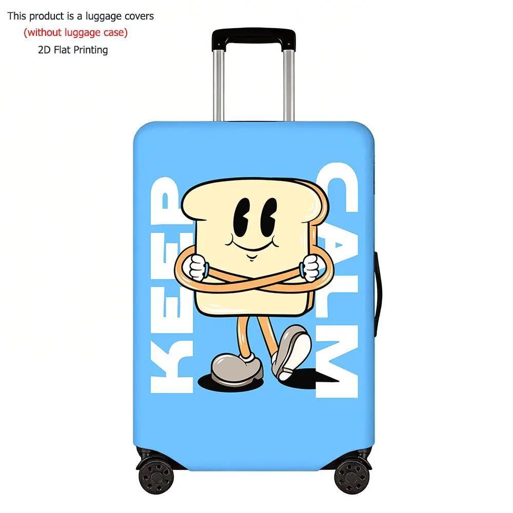 Advanced Artistic Luggage Protector, Thick Dust Cover, Durable Elastic Material, Fits 18-32 Inch Luggage, Travel Essential Accessory