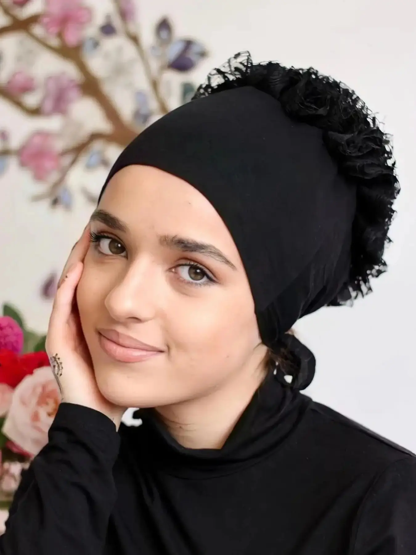 Essentials Fluffy Headscarf Scrunchie, Perfect for Stylish Volume, Comfortable Long Wear, Ideal Accessory for Conservative Fashion Lovers, Hair Scarves