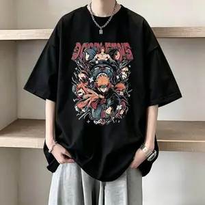 Akatsuki Pain Naruto Anime Graphic T-Shirt Unisex Oversized Vintage Shonen Jump Manga Streetwear Tee 100% Cotton Otaku Casual Top For Men Women/Gift/Sizes up to 5XL/Customizable/Trendy