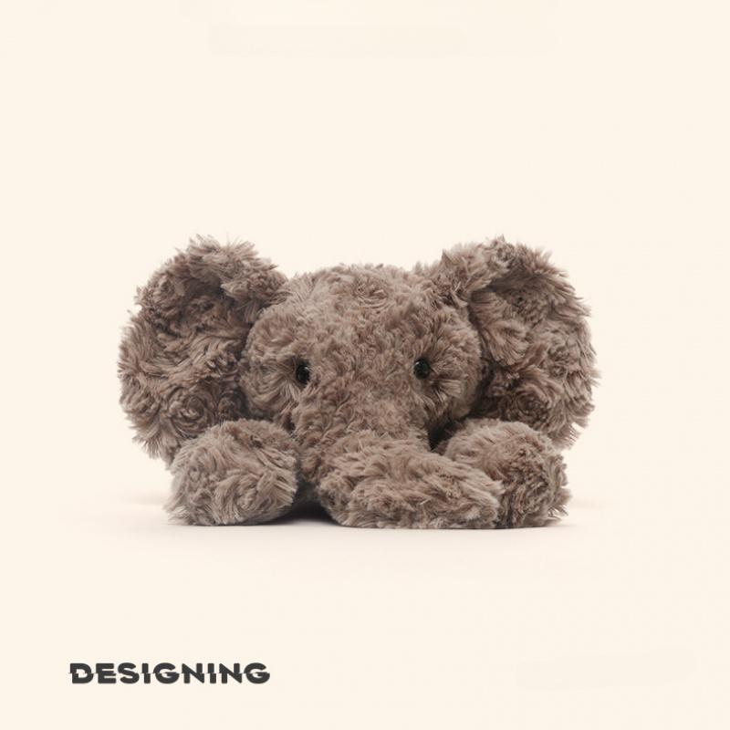 Jimny Elephant Plush Toy Cute Doll Super Soft Sleep Hug Ragdoll Birthday Gift for Kids