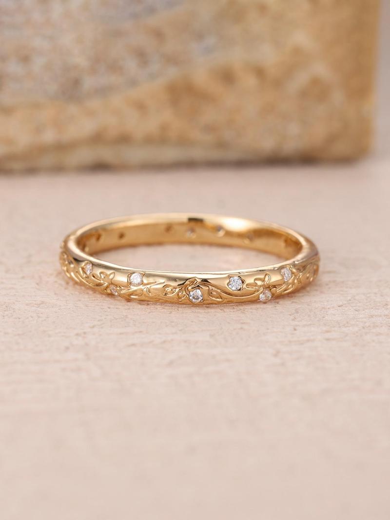 Women's Elegant Flower Design Ring, Rose Flower Ring, Fashion Cute Promise Ring for Women & Girls, Trendy All-match & Exquisite Vintage Jewelry for Birthday Gift