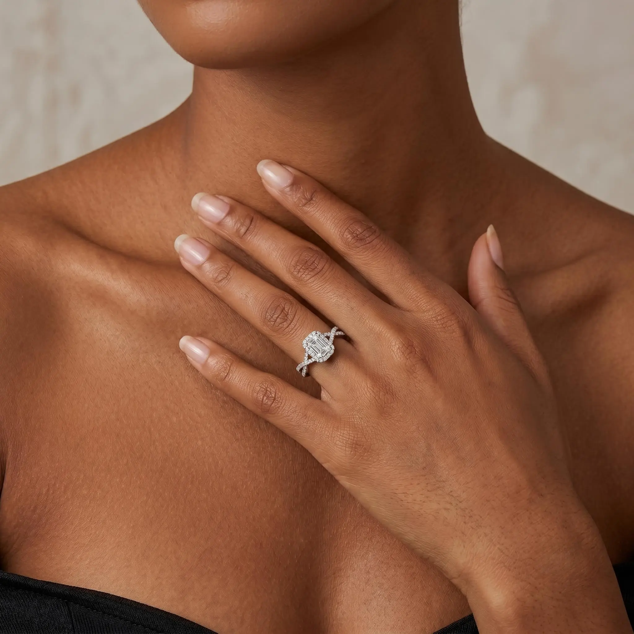 Classic Sparling Moissanite Ring, Perfect for Holidays, Engagement, and Gift-giving