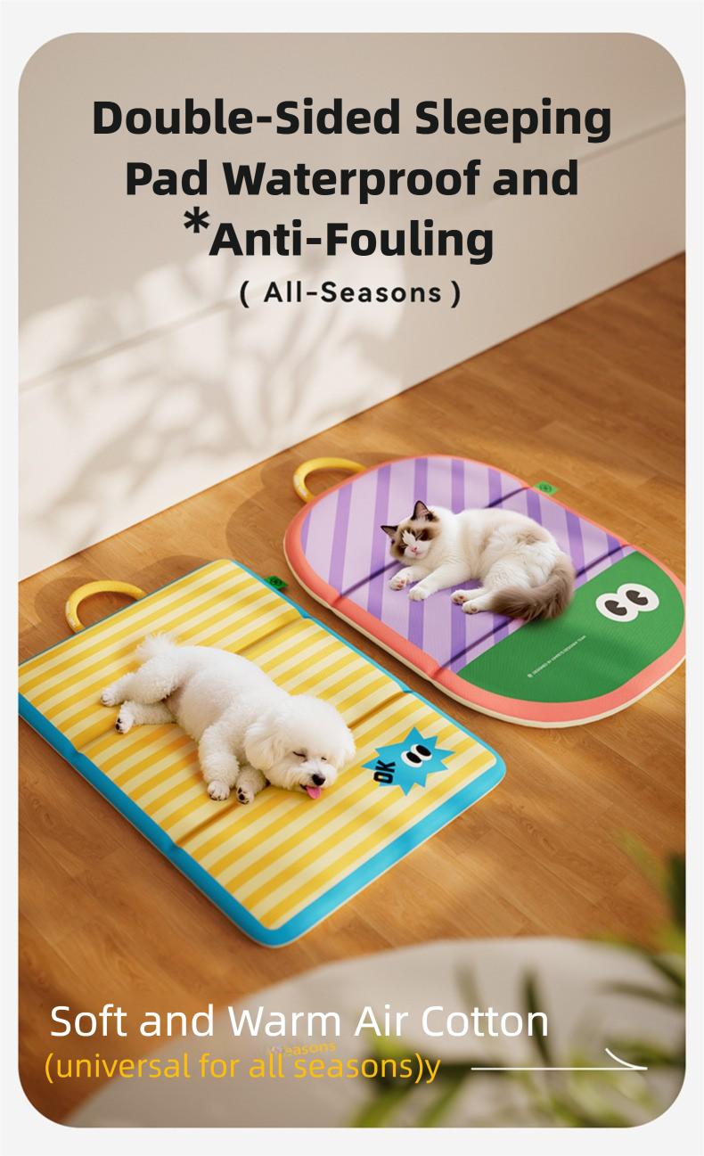 New all-season pet mat, double-sided, foldable, with handle, suitable for dogs and cats