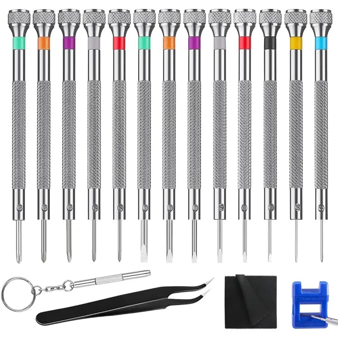 13 count Professional Watch  Set,   Precision  Set, Precision Eyeglasses Repair set, 0.6-2.0mm,  Work, Phone Small Tools