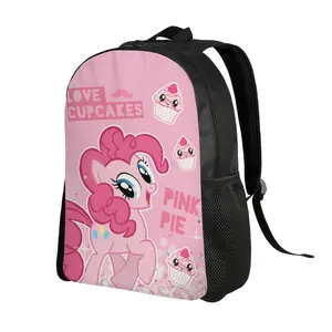 1pc My Little Pony Pinkie Pie Backpack - Cute Pony Books School with Adjustable Strap, ' Bookbag Suitable for,, & Adults, Birthday Gift for MLP Fans, for Teenager