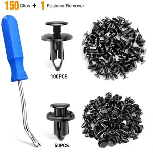 Nilight 150 Pcs Car Push Retainer Clips Kits 2 Sizes Universal Auto Clips Fastener
