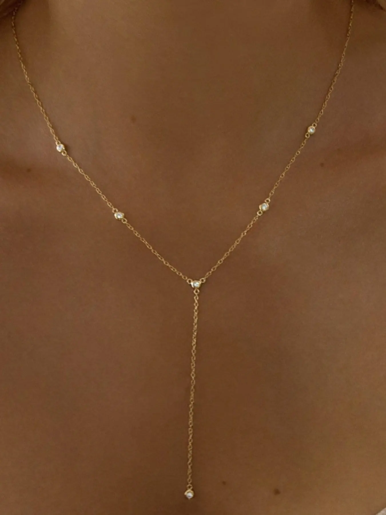 Y Shape Lariat Necklaces for Women Boho Dainty Pearl Rhinestone Drop Long Chain Stackable Choker Jewelry Gold Silver 3 Styles