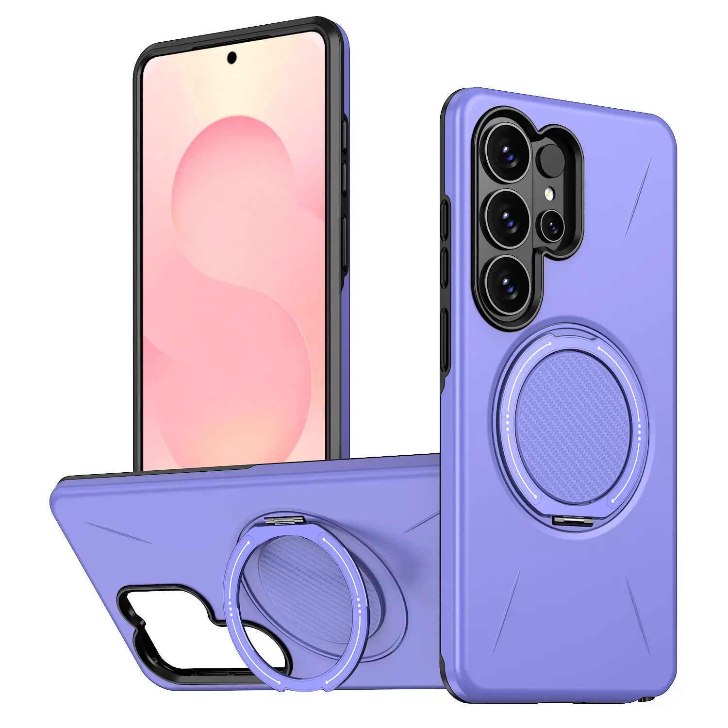 Magnetic Charging Phone Case for S26 Ultra, Protective Stand Cover, Durable Design, Perfect Fit, Easy Access to Ports & Buttons