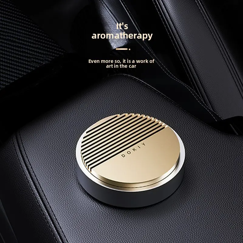 New-Arrival Car Air Freshener, High-End Dashboard Ornament Aroma Diffuser with Long-Lasting Light Walnut-Wood Fragrance for Automobiles, Fragrancing Accessory