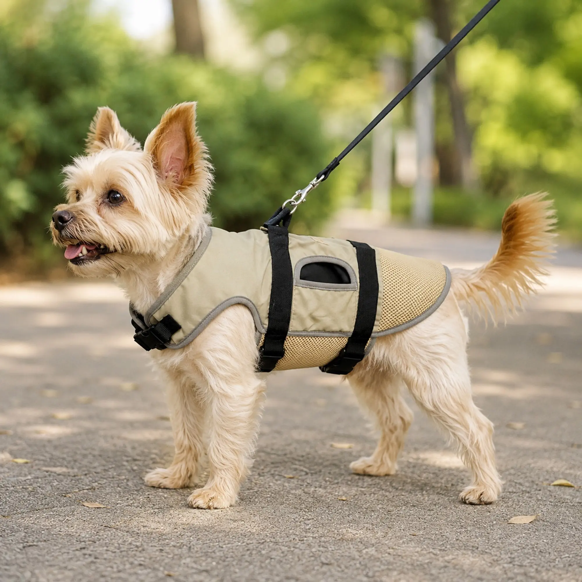 New Pet Harness Vest Breathable Mesh Comfortable Non-Restrictive Dog Walk Strap Anti-Loss, Ideal for Outdoor Activities