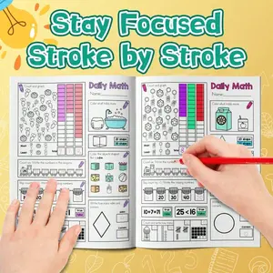 Everyday Math Activity Workbook – Mixed Practice with Number Skills and Calculations, Fun Color-by-Math Pages, Word Problems and Logic Tasks, Clear Step-by-Step Exercises, Builds Number Sense, Focus and Confidence