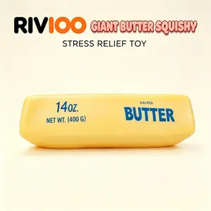 RIVIOOHome Leisure Butter Stick Squeeze Toy: Office Desktop Slow Rebound Stress Relief Tool, Indoor Slacking Toy