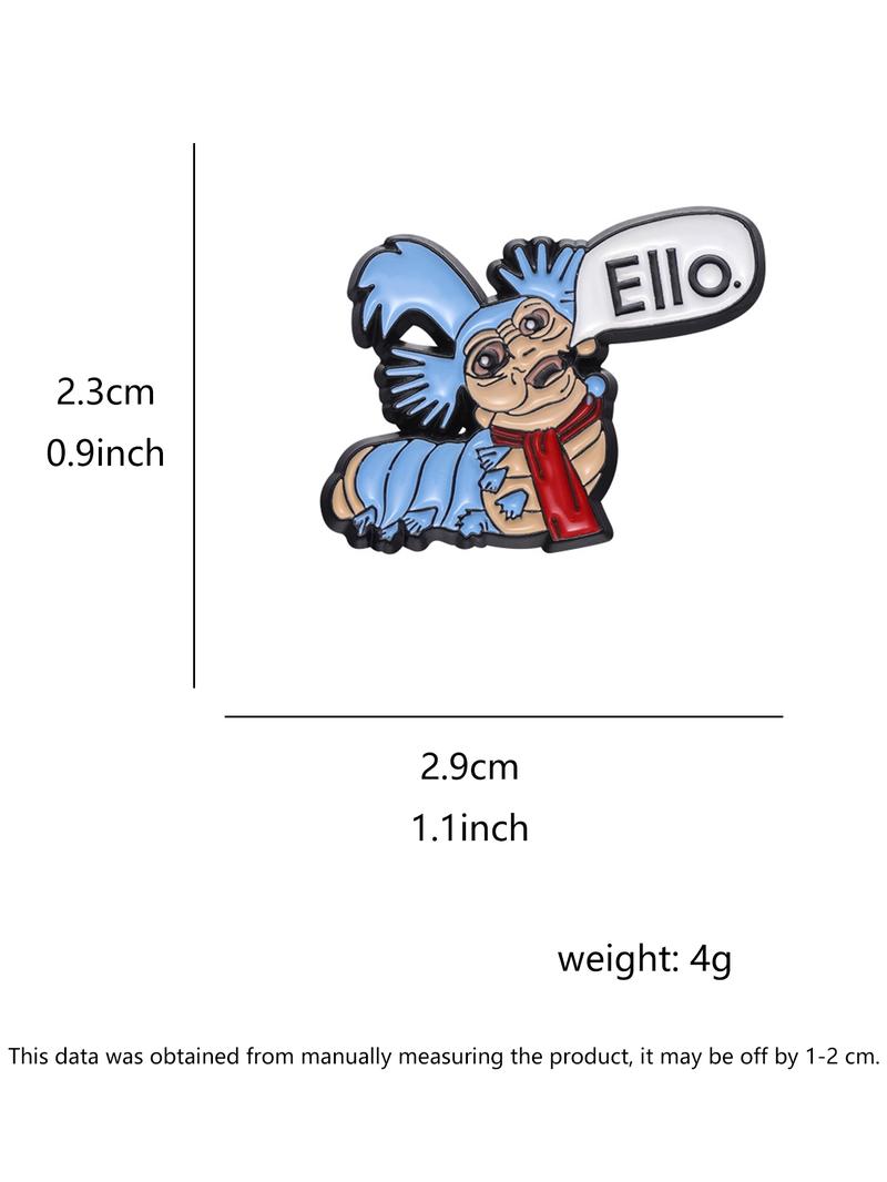 Cartoon Monster Design Brooch, Cute Cartoon Badge for Daily Clothing Decor, Trendy All-match & Exquisite Brooch for Birthday Gift, Fashion Accessory