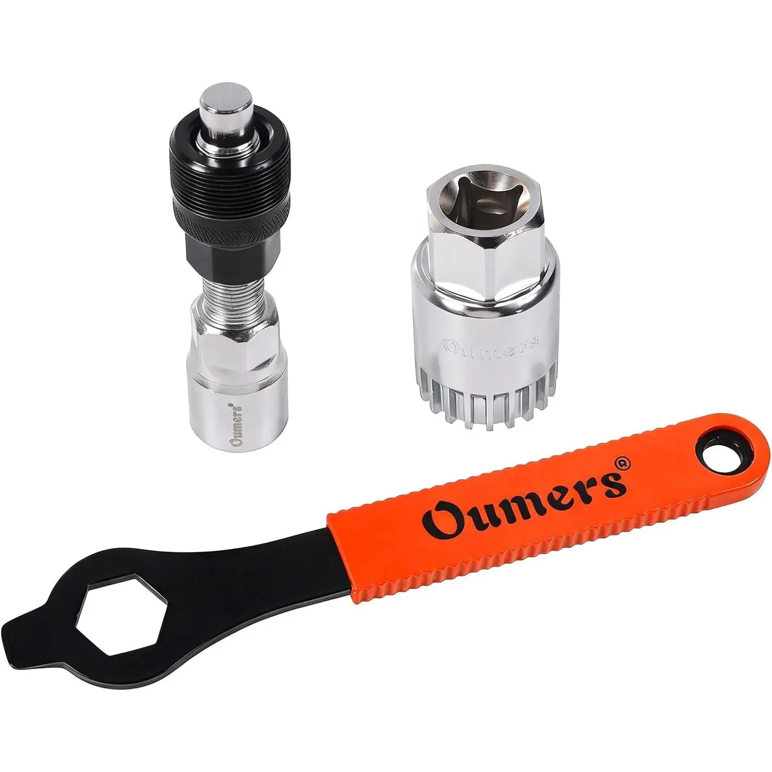 Outdoor sports Oumers Bike Crank Extractor/Arm Remover and Bottom Bracket Remover with 16mm Spanner/Wrench.Professional Bicycle Repair Tool Kit