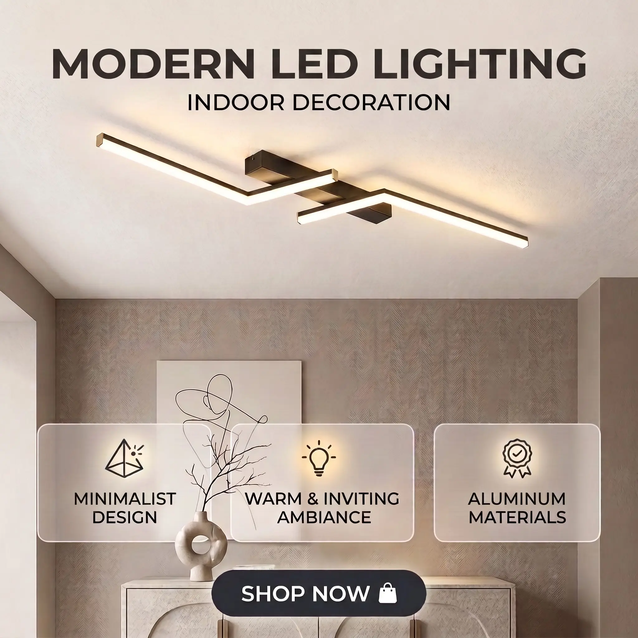 1 Pcs LED Ceiling Light, Hardwired Design, Black Aluminum Trim Design, Requires Assembly, Warm White Light For Hallways, Entryways, Bedrooms, and Study Rooms, Indoor Decorative Lighting