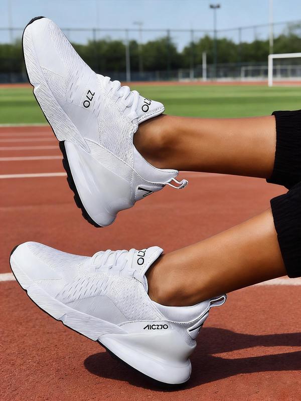 Men's Large Size Casual Sports Shoes, Comfortable Durable Lightweight Breathable Woven Upper, Shock Absorption Sole, Multiple Colors Available