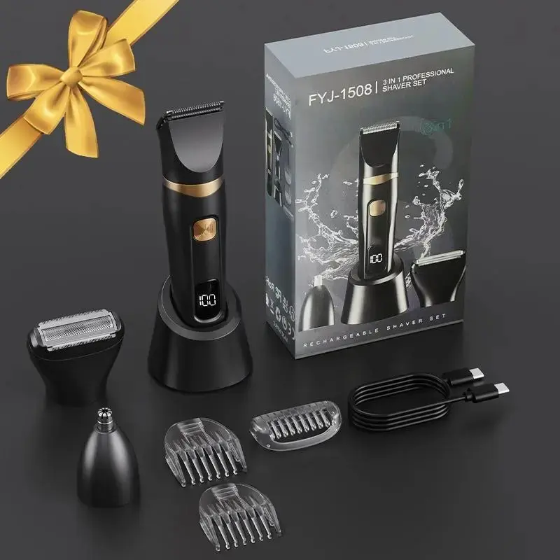 Intelligent electric body shaving device - for trimming underarm hair, groin area, private parts, suitable for both men and women - replaceable head