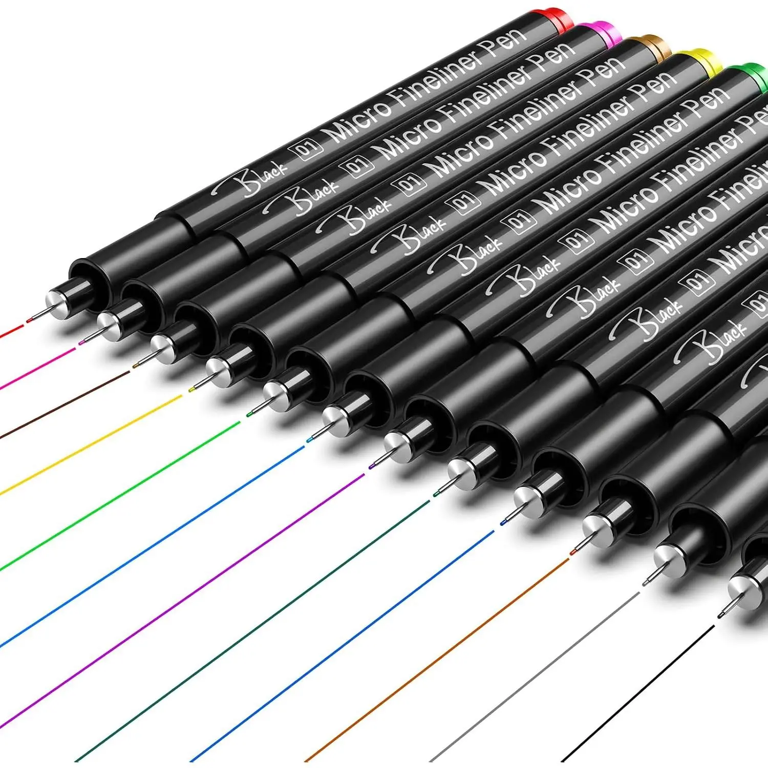 Point  Pens, 12 Colored 0.25mm Extra Fine Fineliner Pens, Quick-Dry  Ink, No Bleed-Through for Journaling,  Journaling, Planner, Sketching, Drawing, Note Taking