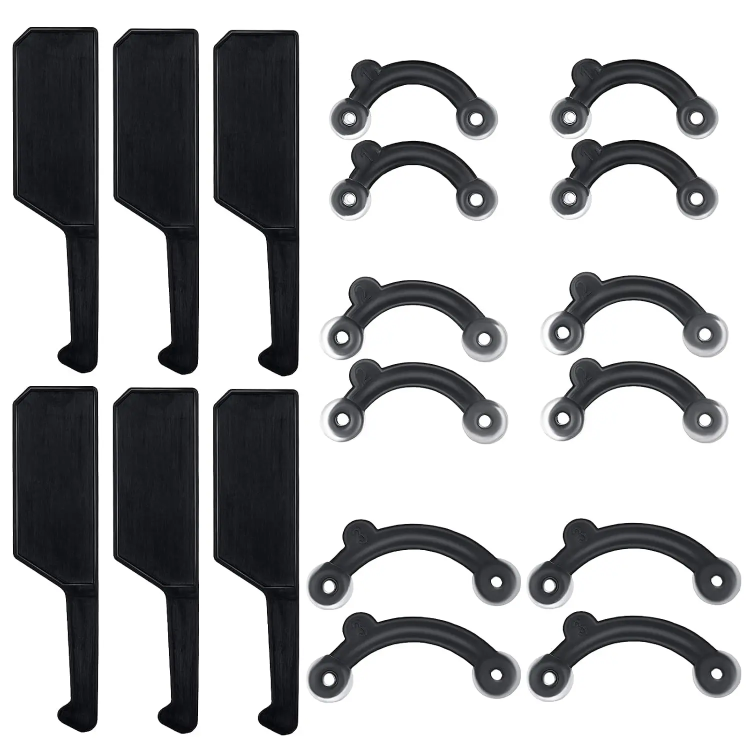 6 Pairs Nose Up Lifting Shaping Clip, Invisible No-Pain Nose Shaper Inserts, Straightening Beauty Kit for Women Men, Black