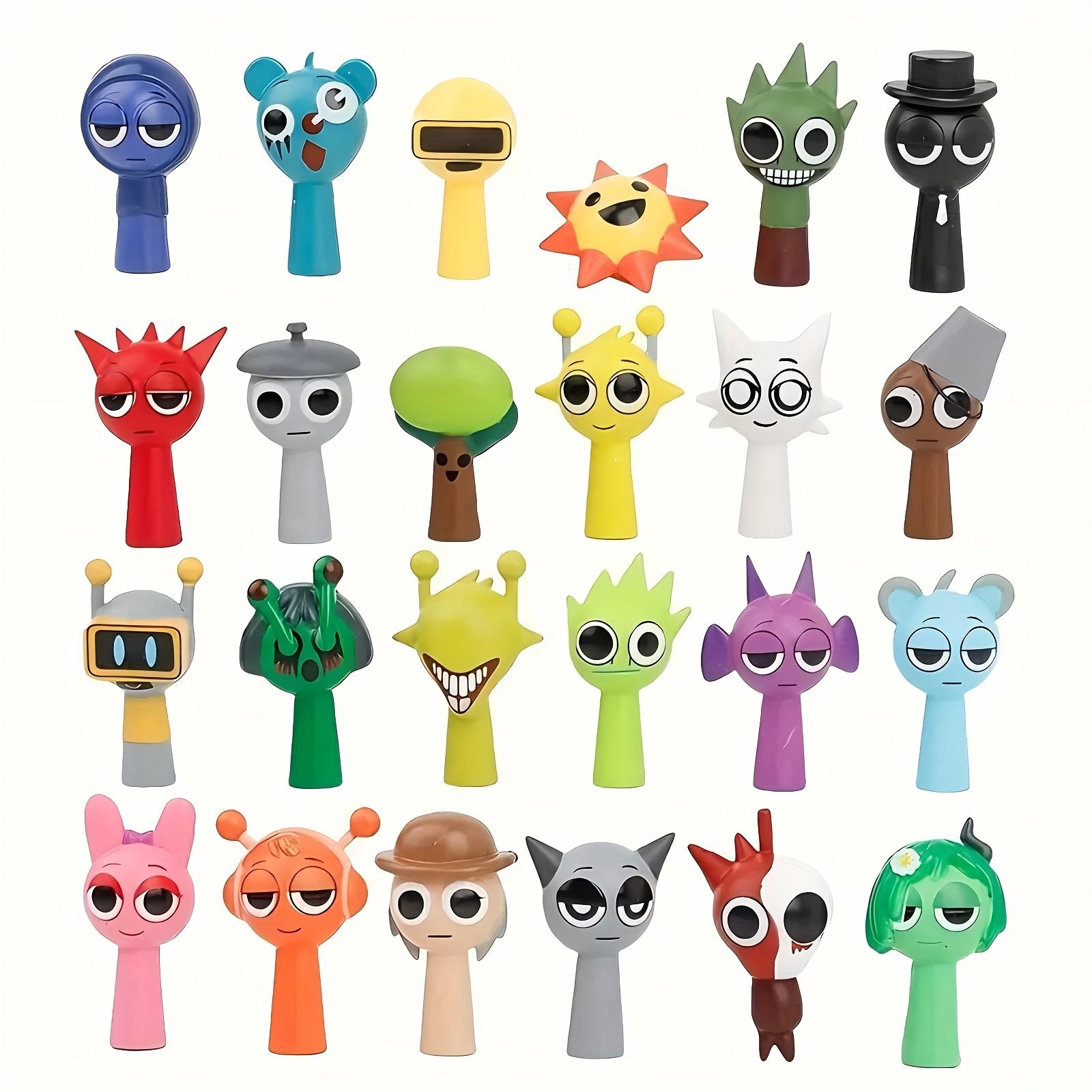 Action Figure Decoration Set, 24pcs/set Cute Cartoon Character Desktop Ornament, Home Decor for Living Room Bedroom Office, Cute Kawaii Figure
