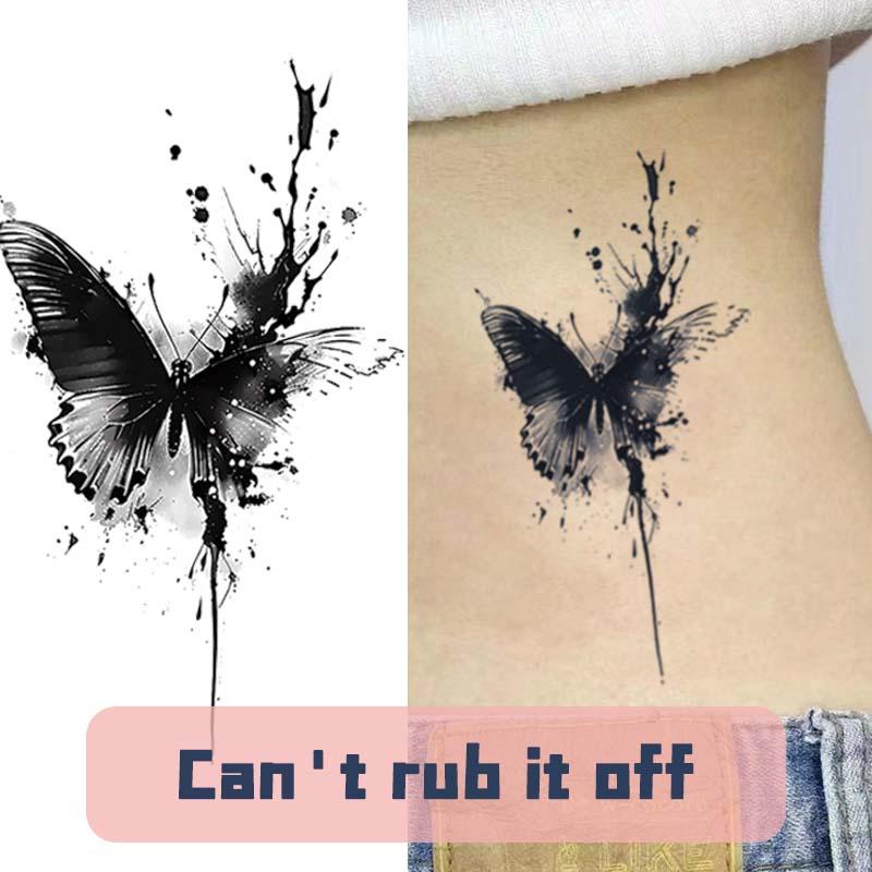 Butterfly Pattern Temporary Tattoo Sticker, 6 Counts/set Realistic Fake Tattoo Sticker, Body Art Sticker for Women & Girls, Sticker Tattoos