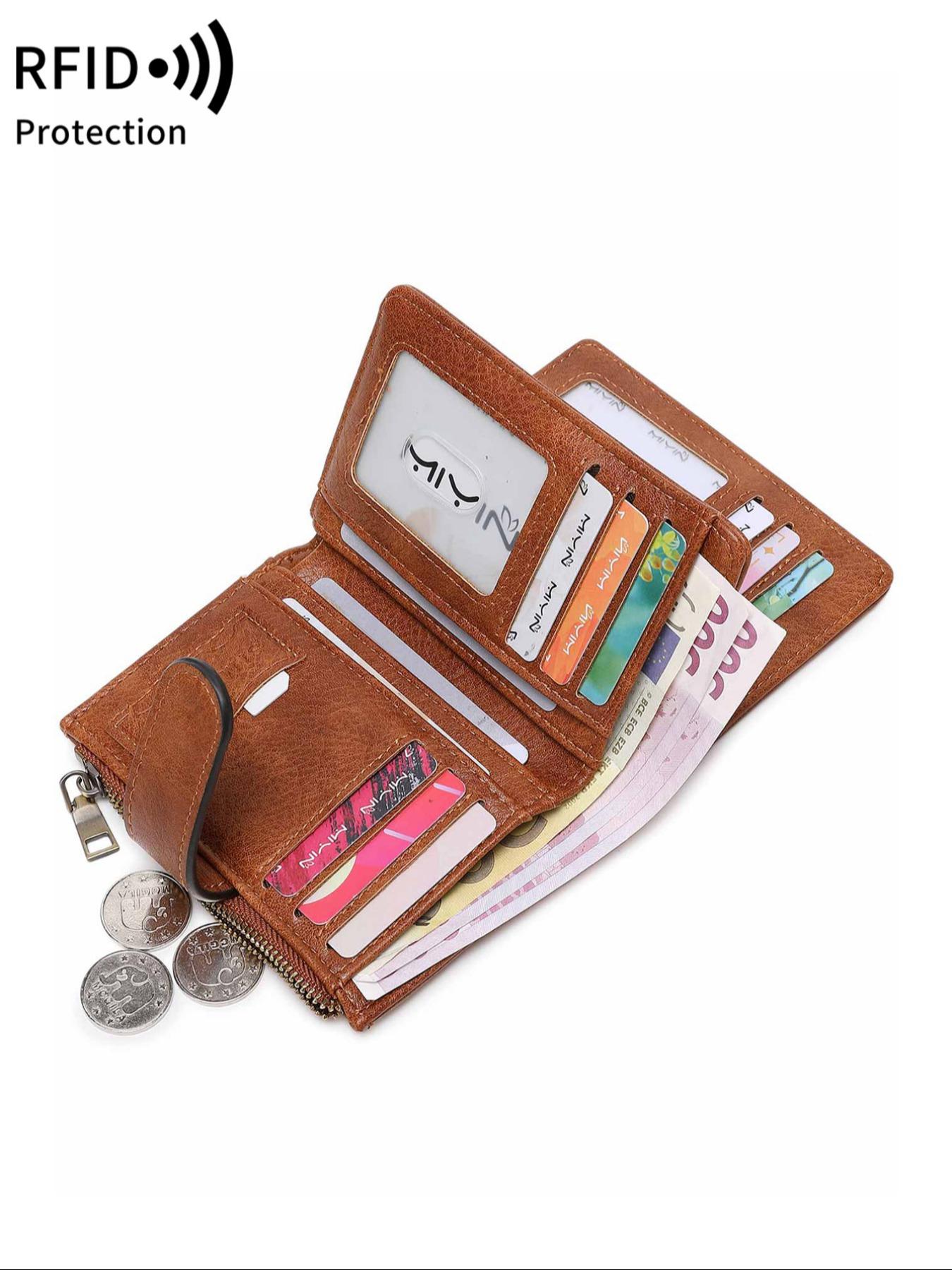 Women's Vintage Multi Card Slot, Portable Multi-functional Short Wallet, Casual Trendy Versatile High-quality Daily Wallet, Durable Fashion Wallet